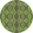 thumbnail image 1 of Ahgly Company Machine Washable Indoor Round Transitional Coffee Brown Area Rugs, 8' Round, 1 of 7