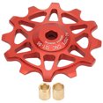 thumbnail image 1 of Rear Derailleur Pulley, 12T Aluminum Alloy Rear Derailleur Guide Roller  For Mountain Bike Red, 1 of 8