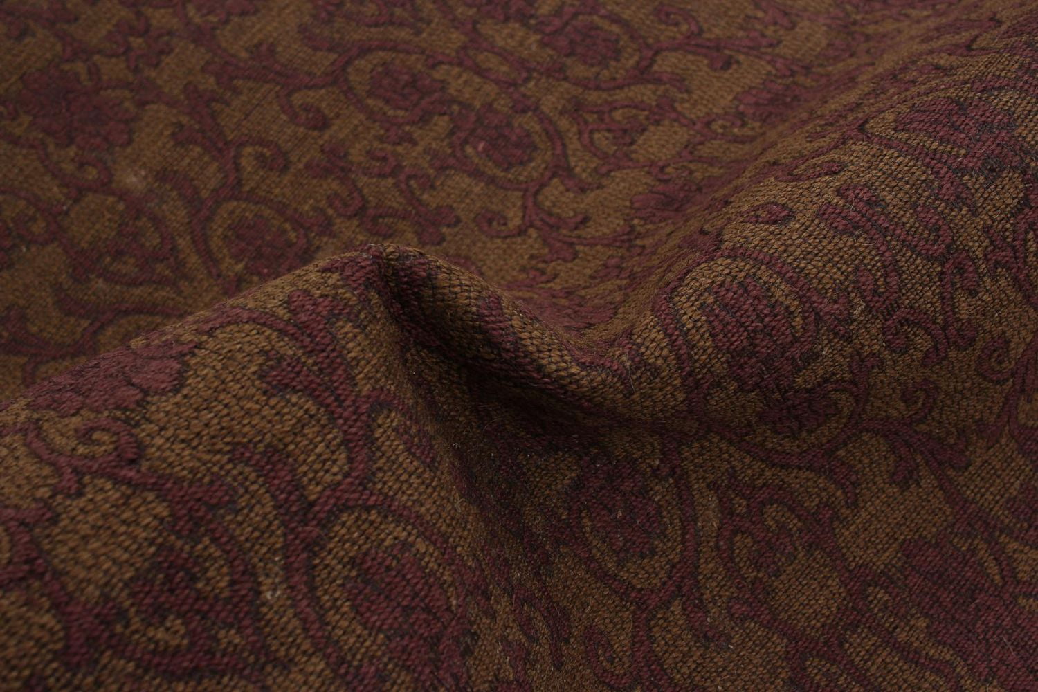 ECARPETGALLERY 4'9" x 6'7" Transitional Collage Handmade Area Rug for Living Room, Dining Room and Bedroom in Brown