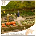 thumbnail image 2 of SUTENGDA Simulation Wheelbarrow Mini Cart Miniature Garden Decoration 12.00X5.50X5.10CM, 2 of 8