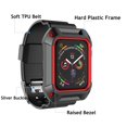 thumbnail image 3 of Apple Watch 3 Cases 38mm, Rugged Protective Case with Strap Bands for Apple Watch Series 3 2017 [38mm, Compatible with Apple Watch 38mm Series 3/Series 2/1/Original (2015) ] (Red), 3 of 8