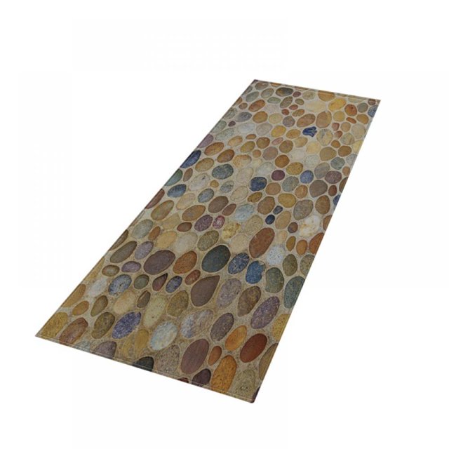 Pebble Bath Rugs Runner Bath Room Rugs Soft Absorbent Machine Washable Bath Runner Rugs Antiskid Bath Rug 15.75X23.6in