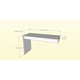 thumbnail image 2 of Nexera Sereni-T Reversible Desk Panel, Black And Ebony, 2 of 5