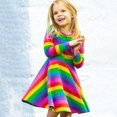 thumbnail image 5 of Cathalem Robes pour Filles Tunique Décontractée Tenue de Jeu Chemise Basique Robes de Fête, Rose 6a, 5 of 5