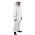 thumbnail image 1 of Beekeeping Suit, Professional Lightweight Breathable Beekeeping Protective Smock With Protective Hat Veil, Made From Cotton + Polyester, Perfect For Beekeeper Farm Visitors, 1 of 8