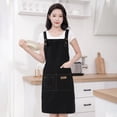thumbnail image 4 of Ynlkorvg Apron Sleeve All Pure Polyester Cotton Canvas Apron Advertising LOGO Printing Manicure Waist Home Kitchen Restaurant Work Clothes, 4 of 4