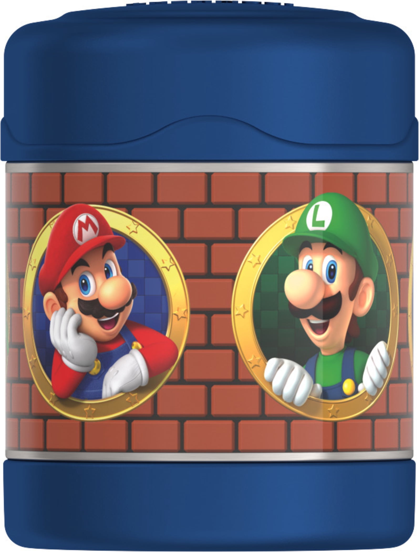 Thermos Kids Pot alimentaire FUNtainer isolé sous vide en acier inoxydable, 295ml, Mario