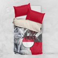 thumbnail image 1 of Greenland Bedding Set with Arctic Fox, Mountains, and Frozen Yet Fierce Text, 1 of 7