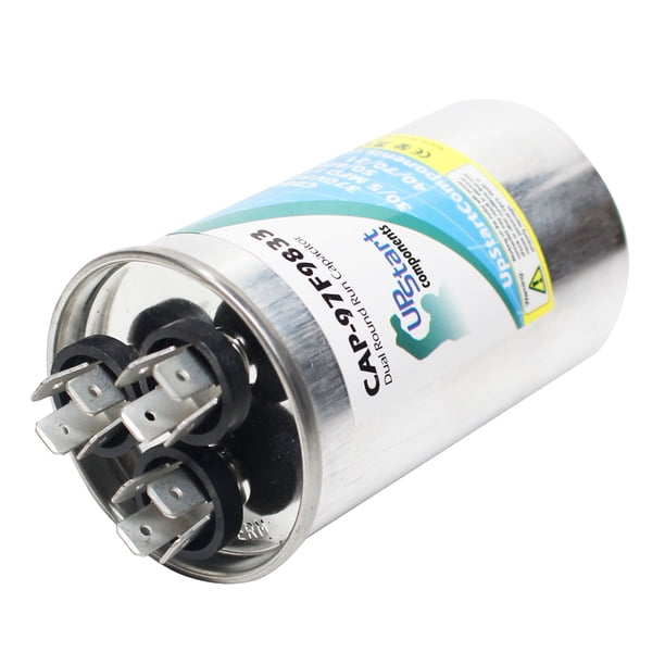 3-Pack 30/5 MFD 370 Volt Dual Round Run Capacitor Replacement for