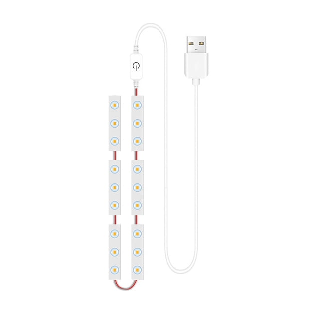 Dimmable LED Vanity Mirror Lights, Stick on Makeup Mirror Lighting Strip with Touch Dimmer and Memory Function, for Bathroom Vanity Table Dresser Wall Decor