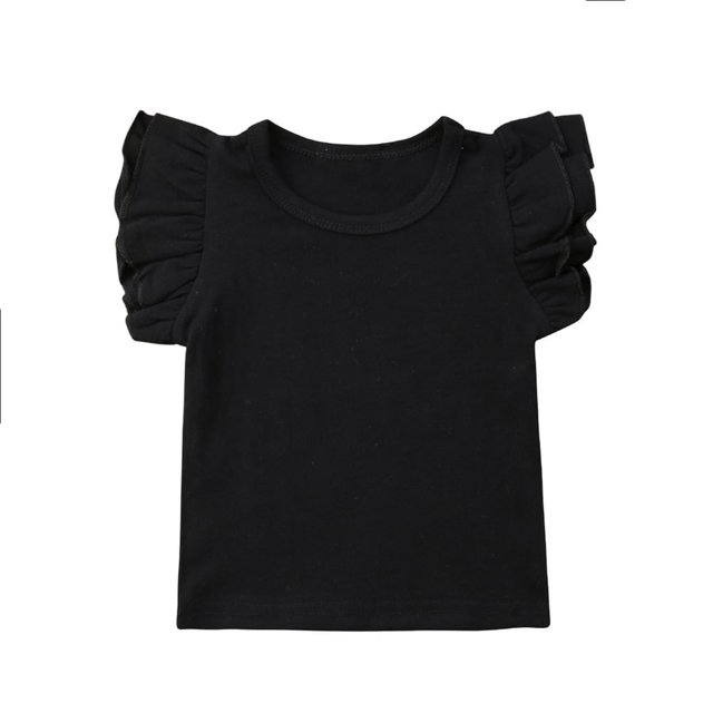 T-shirt à Manches à Volants pour Fille Tout-Petit