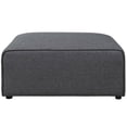 thumbnail image 2 of Modway Mingle Ottoman en Tissu de Polyester de Style Moderne, Fini Gris, 2 of 4