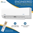thumbnail image 5 of Senville SENA-18HF/D Dual Zone Mini Split Air Conditioner Heat Pump, 18000 BTU, Works with Alexa, White, 5 of 5