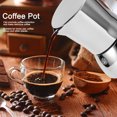 thumbnail image 2 of Stovetop Espresso Maker, 4 Espresso Cup Moka Pot , Italian Coffee Maker, Manual Cuban Coffee Percolator Machine Italian Espresso Greca Coffee Maker for Cappuccino or Latte, 2 of 9