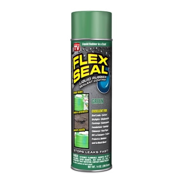 Flex Seal Spray Rubber Sealant Coating, Green, 14-oz