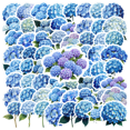 thumbnail image 1 of YEZDIX 35pcs Floral Flower Stickers Multicolor Waterproof Vinyl for Laptops Notebooks, 1 of 5