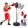 thumbnail image 1 of Costway Sac de Frappe pour Enfants avec Support Hauteur Ajustable Équipement de Boxe avec Gants, 1 of 9