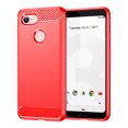 thumbnail image 1 of PANDACO Red Brushed Metal Case for Google Pixel 3, 1 of 2