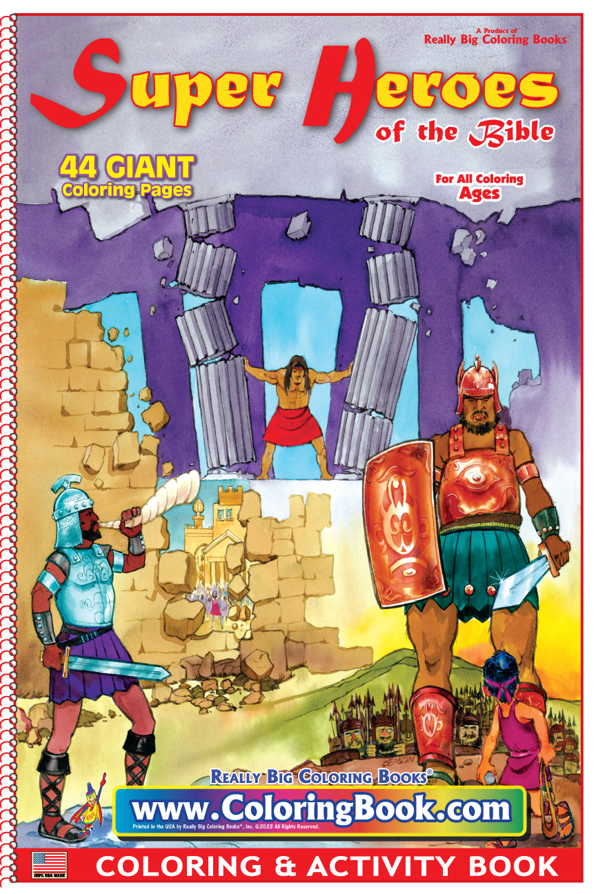 Super Héros de la Bible Très Grand Livre de Coloriage