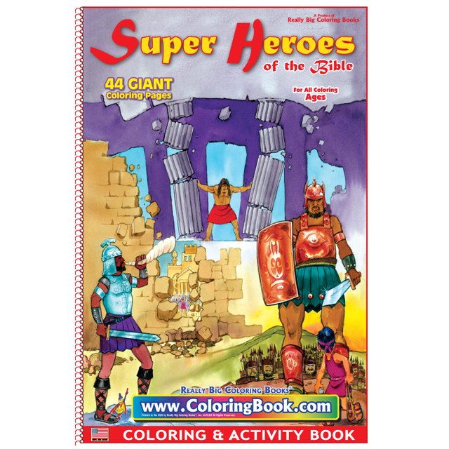 Super Héros de la Bible Très Grand Livre de Coloriage