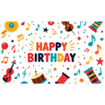 thumbnail image 1 of Colorful Balloons Birthday Banner Festive Party Supplies Happy Birthday Decorations Photography Props Backdrop Background Celebration Decor, 1 of 4