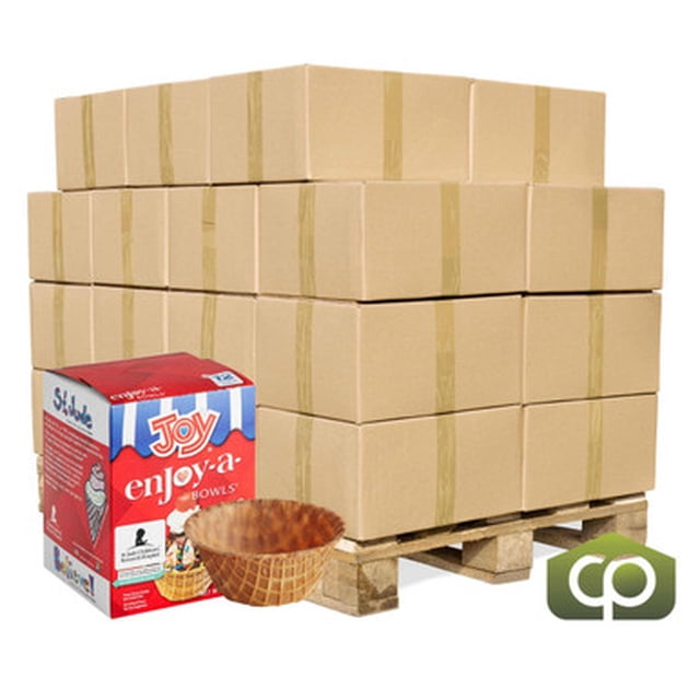 JOY Mini Waffle Cone Bowl, Boutique Sample & Flight Size, 144/Case (Full Pallet – 3,456 Bowls Total)