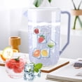 thumbnail image 1 of Uscallm Cold Water Kettle Large Capacity 5000ml 4000ml 2500ml Plastic Beverage Pitcher Household Food Grade Water Jug with Handle and Spout for Refrigerator Kitchen Office, 1 of 5