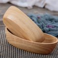 thumbnail image 3 of Oval Wooden Tray Dinner Plates Tableware Bowl For Dishes Snacks Dried Fruits, 3 of 9