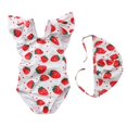 thumbnail image 2 of Girls One Piece Swimsuits Ruffle Girls Swimsuits Quick Dry Summer Bathing Suit for Kids L, 2 of 4