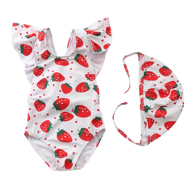 Teen Girls One Piece Swimsuits Flounce Printed Girls Swimsuits Quick Dry Bathing Suits XXL