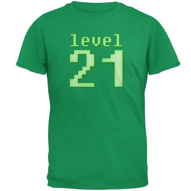 T-shirt Homme Gamer Milestone Anniversaire Niveau 21