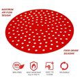 thumbnail image 3 of Doublure Réutilisable pour Friteuse à Air Chaud, Silicone Antiadhésif, Tapis de Panier Résistant à la Chaleur, Papier, Pâtisserie, Cuisine, Gadgets de Cuisine, Articles pour la Maison, Rouge, 9 Pouces, 3 of 6