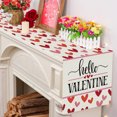 thumbnail image 4 of Boovnll Valentines Day Table Runner, 13x91" Valentine's Day Printing Table Runner, Valentines Table Runner for Holiday Kitchen Dining Table, Party Decor, Valentines Day Decorations, 4 of 6