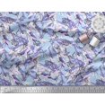 thumbnail image 2 of Soimoi Moss Georgette Fabric Animals Brush Stroke Decor Fabric Printed Yard 42 Inch Wide, 2 of 3