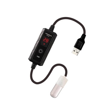 USB Small Fish Tank Heater Heater Small Aquarium Fish Heating Tool External Temperature Controller 15W