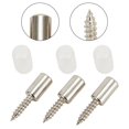 thumbnail image 2 of 20 Pcs Vis Auto-Taraudantes Support d'Armoire Support en Stratifié Tiges de Verre Chevilles, 2 of 9