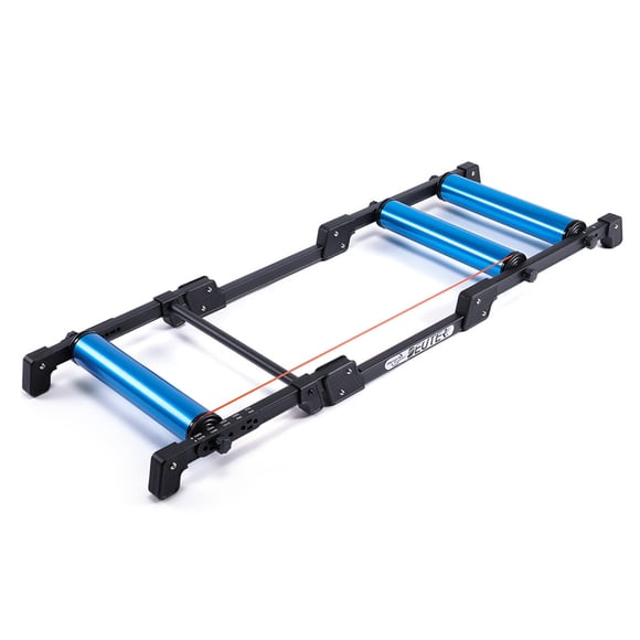 DEUTER DEUTER Entraîneur de Patin à Roues Alignées Réglable GT-03 avec Pédale Antidérapante, Conception Pliable pour Vélos de Route VTT 24 Pouces-29 Pouces et 700C, Options Bleu/rouge, Construction Légère en Alliage d'Aluminium