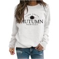 thumbnail image 2 of Hauts pour Femmes Décontractés et Habillés 2023 Mode Imprimée Manches Longues Amples Col Rond Chandails à Capuchon Décontractés Blouse Costumes d'Halloween pour Femmes en Liquidation, 2 of 5