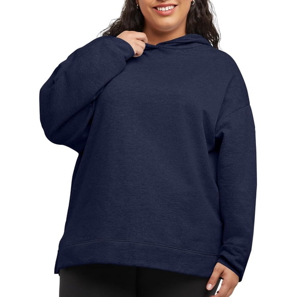 Hanes Womens EcoSmart Fleece Hoodie, Cotton Sweatshirt for Women, Kanga Pocket