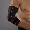 thumbnail image 1 of 1Pc Elbow Support Brace Elastic Breathable Nylon Adjustable Soft Elbow Support for Sports, 1 of 8