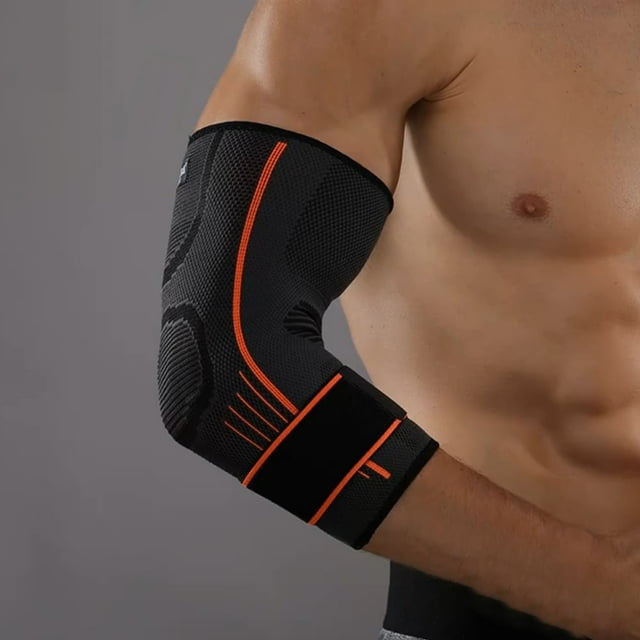1Pc Elbow Support Brace Elastic Breathable Nylon Adjustable Soft Elbow Support for Sports