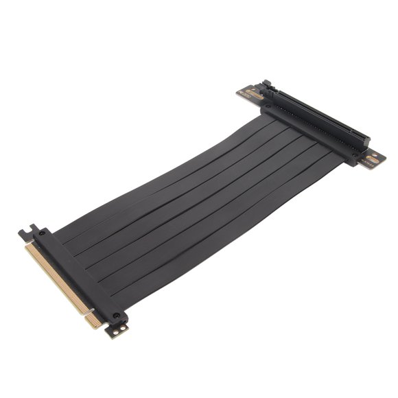 High Speed PCIe 3.0 Extension Cable, PCIe 3.0 X16 CPU Riser Cable Compatible withRTX Series, Radeon Series Graphics Card, Flexible Design for Easy Installation