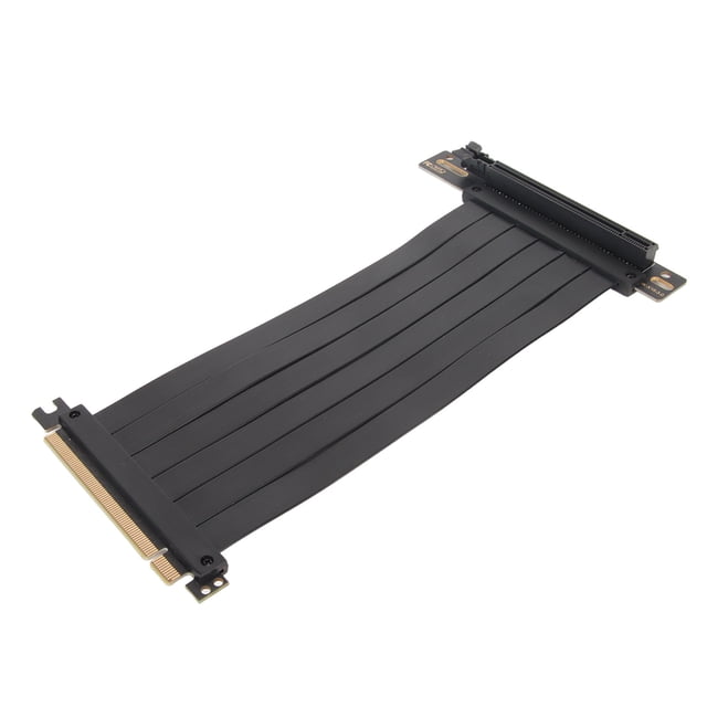 High Speed PCIe 3.0 Extension Cable, PCIe 3.0 X16 CPU Riser Cable Compatible withRTX Series, Radeon Series Graphics Card, Flexible Design for Easy Installation