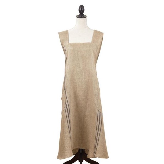 SARO 1058.NB01 Chic Cuisine Slip-on Striped Apron