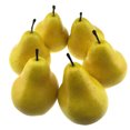 thumbnail image 1 of OUNONA 6Pcs Yellow Simulation Pear Ornament Artificial Pear Decor for Photo Props, 1 of 8