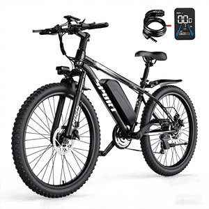 AZHAR G29 Vélo électrique pour adultes, 26 Vélo de montagne E, 750W,Peak 1200W Moteur 48V 10.4Ah 7-Speed Vélo UL2849
