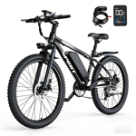 AZHAR G29 Vélo électrique pour adultes, 26 Vélo de montagne E, 750W,Peak 1200W Moteur 48V 10.4Ah 7-Speed Vélo UL2849