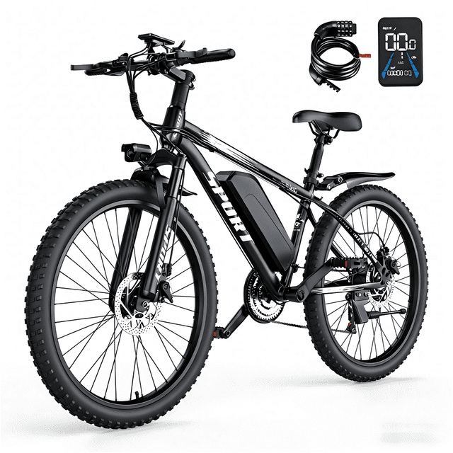 AZHAR G29 Vélo électrique pour adultes, 26 Vélo de montagne E, 750W,Peak 1200W Moteur 48V 10.4Ah 7-Speed Vélo UL2849