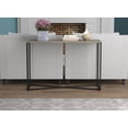 thumbnail image 4 of Safdie & Co. Table Console 44L Taupe Foncé Metal Noir X, 4 of 4