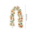 thumbnail image 3 of LSLJS Halloween Thanksgiving Decorations Artificial Leaf Garland Rattan Hanging Pumpkin Maple Leaf Garland Indoor Home Halloween Christmas Party Fireplace Decorations, Plasti C Maple Leaf Rattans, 3 of 6